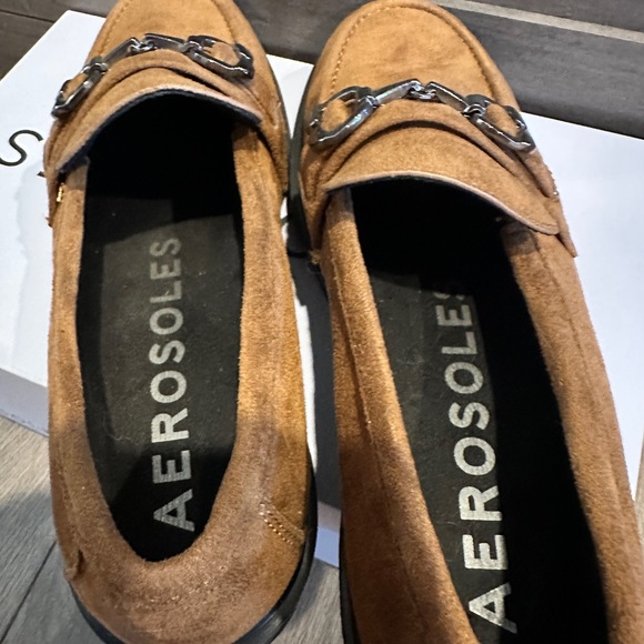 NWOT Aerosoles Women’s Suede Loafers - Picture 3 of 4